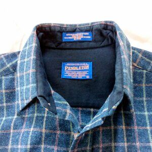 Pendleton Men's Plaid 100% Virgin Wool Shirt Size M